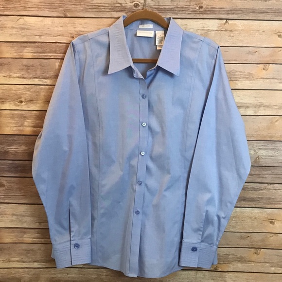 Liz Claiborne Tops - Liz Claiborne No Iron Button Down Career Shirt 16